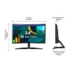 Samsung 24" Essential S3 (S36GD) Series FHD 100Hz 16:9 VA 1800R Curved Monitor - 3 of 4