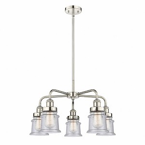 Canton - 5 Light Stem Hung Chandelier In Industrial Style-14.5 Inches Tall and 23.25 Inches Wide - 1 of 1