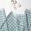 Bacati - Houndstooth Aqua Muslin 100 percent Cotton Universal Baby US Standard Crib or Toddler Bed Fitted Sheet - 2 of 4