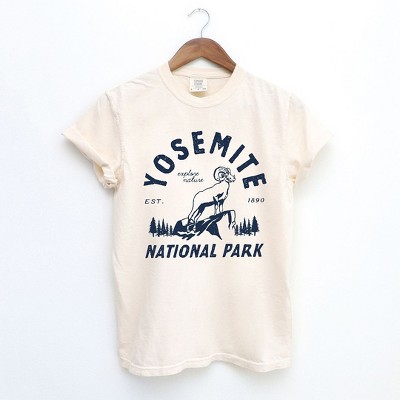 Simply Sage Market Women's Vintage Yosemite National Park Short Sleeve Garment Dyed Tee