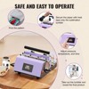 VEVOR Tumbler Heat Press Machine, 11-30oz Mug Press, Heat Up Fast and Even, Tumbler Press with Sublimation Paper, Tape and Gloves, Purple - 4 of 4