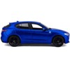 Alfa Romeo Stelvio Quadrifoglio Blue 1/24 Diecast Model Car by Bburago - 3 of 4