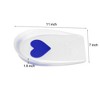 Unique Bargains Silicone Heel Support Cup Pads Orthotic Insole Plantar Care Heel Pads Love Pattern Size 40-46 6Pcs - 4 of 4