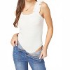 Women's Ruffle Square Neck Bodysuit - entro - 4 of 4