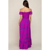 Pinkblush Magenta Floral Smocked Cinched Top Maternity Maxi Dress - 4 of 4