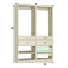 Aheaplus Freestanding Closet Organizer with Drawers and Shoe Rack, Walk-In Closet System with Hanging Rods - 3 of 3