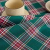 Solino Home Linen Plaid Dinner Napkins for Christmas | Green Tartan Plaid - 4 of 4