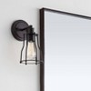 5.13" Metal Evelyn Vanity Wall Light Black - JONATHAN Y: Industrial Edison Bulb Bath Sconce - 2 of 4