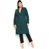 CITY CHIC | Women's Plus Size Effortless Chic Coat - emerald - 14W - 3 of 4