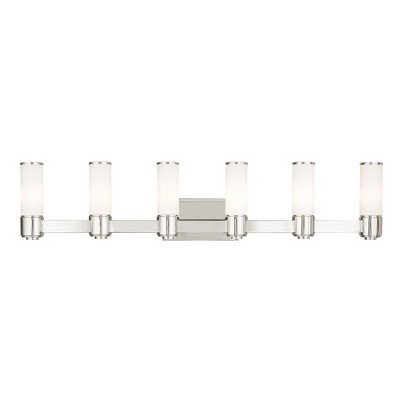 Livex Lighting Weston 6 - Light Vanity in  Polished Nickel