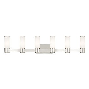 Livex Lighting Weston 6 - Light Vanity in  Polished Nickel - 1 of 1
