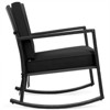 Outdoor Rattan Rocking Chair with Cushion - WELLFOR
 - 2 of 4