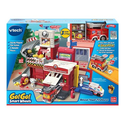 VTech Go! Go! Smart Wheels Race &#38; Rescue Firehouse Track Set