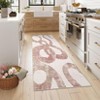 Luxury Modern Area Rug Ultra Soft Non Slip Stain Resistant Indoor Mat Machine Washable Low Pile Abstract Carpet - 2 of 4