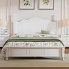NicBex Full/Queen Vintage Platform Bed Frame with Headboard,Retro Style Wood Platform Bed,No Box Spring Needed,Easy Assembly,Walnut/White - 2 of 4