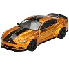 Ford Mustang "LB-Works" LB Gold Metallic with Black Stripes Limited Edition 1/64 Diecast Model Car by Mini GT - 2 of 4
