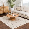 Hauteloom Koume Beige Maze Area Rug - 3 of 4