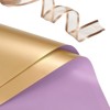 Unique Bargains Waterproof Elegant Design Floral Arrangements DIY Crafts Gift Wrap with Ribbon 1 Set - 4 of 4
