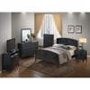 TiramisuBest Stylish Black Full Bed, Particle Board, 62x77x50", 82 lbs - 4 of 4
