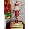 Santa's Workshop Inc. 14" Candy Cane King Nutcracker - 3 of 3