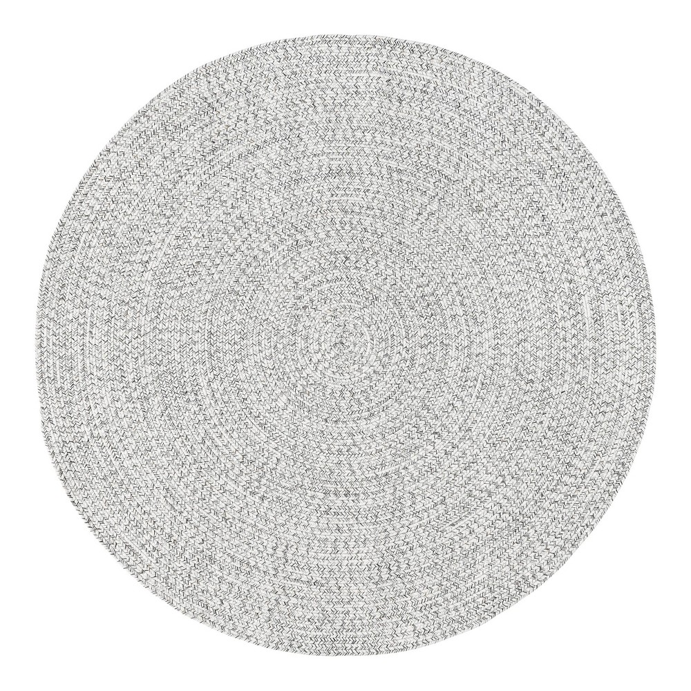  Round Wynn Braided Indoor/Outdoor Area Rug Ivory
