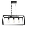 Elegant Lighting Resolute 3 light black Pendant - 4 of 4