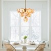 10 - Light Luxury Round Globe Alabaster Chandelier(Bulbs Included) - 2 of 4