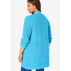 Woman Within Plus Size Button-Front Shaker Cardigan - 3 of 4