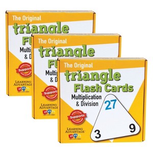 Learning Advantage The Original Triangle Flash Cards - Multiplication & Division - 20 Per Set - 3 Sets - 1 of 1