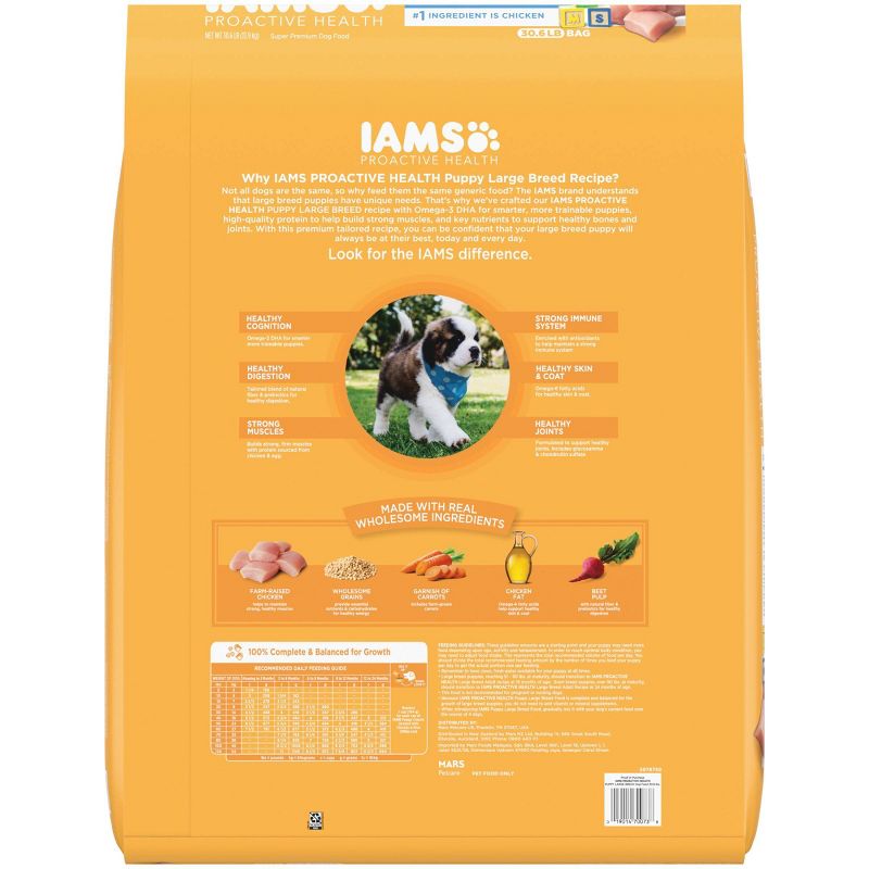 IAMS Proactive Health Chicken Large Breed Puppy Premium Dry Dog Food, 3 of 14