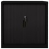 VidaXL Sliding Door Cabinet Black 35.4"x15.7"x35.4" Steel - 2 of 4