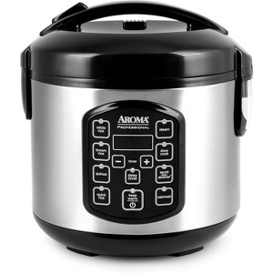 Aroma Professional 8-Cup (Cooked) Multicooker, Stainless Steel ...