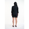 Versa Women’s Collarless 3/4 Sleeve Open Front Jacket – Semi-Fitted Ruched Sleeve Blazer for Office or Evening Wear - 3 of 4