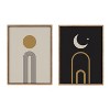 Kate and Laurel Sylvie Boho Minimalist Sunrise Rainbow and Boho Minimalist Moon Arches Framed Canvas Art Set by The Creative Bunch Studio - 2 of 4