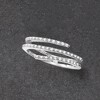 RS Pure by Ross-Simons 0.10 ct. t.w. Diamond Bypass Ring in Sterling Silver - 3 of 4