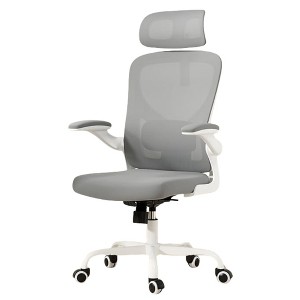Infurnic Task and Office Chairs, Office Desk Chair with Adjustable Lumbar Support, Comfy Desk Chair for Home and Office, Gray, 27.2"*25.6"*40" - 1 of 4