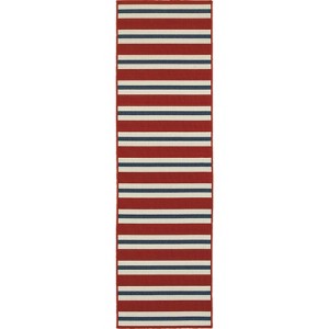 Marlowe Striped Patio Rug - 1 of 4