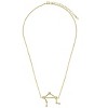 SHINE by Sterling Forever Delicate CZ Constellation Pendant Necklace Gold Libra - 2 of 4