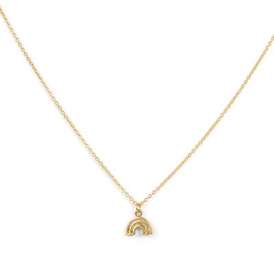Gold Plated Rainbow Pendant Necklace | ETHICGOODS