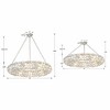 Crystorama Lighting Palla 8 - Light Semi-Flush Mount in  Antique Silver - 2 of 4