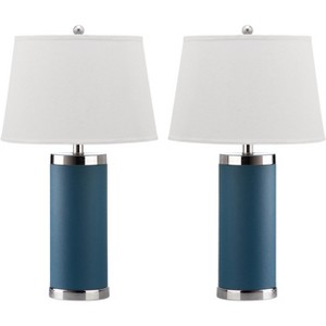 Pippa Table Lamp (Set of 2) - Light Blue - Safavieh