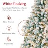 Best Choice Products Pre-Lit Sage Green Christmas Pine Tree w/ Flocked Branches, Warm-White Lights - 3 of 4