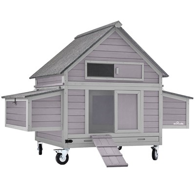 Aivituvin 67.3" Large Chicken Tractor for 2-4 Chickens-AIR67