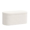 Skyline Furniture Flynn Upholstered Storage Bench Milano Snow: Elegant Ottoman, Bed End Seating - 2 of 4