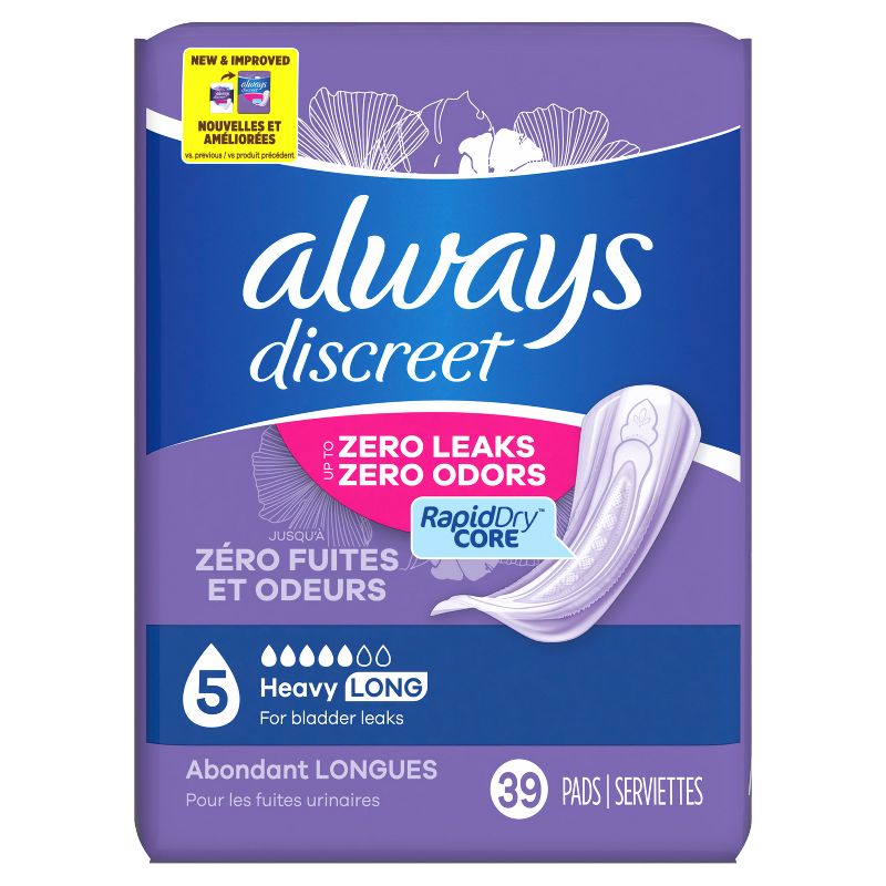 Always Discreet Incontinence Pads - Heavy Absorbency, 3 of 15