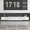 Hitow Extendable Modern TV Console Minimalist Design for Living Room Entertainment Centre - 3 of 4