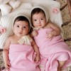 Bleu La La , 100% Luxury Organic Cotton Ribbed Baby Swaddle Blanket for Newborn and Infant Boys and Girls - 4 of 4
