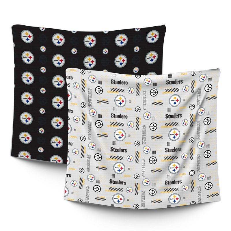 NFL Pittsburgh Steelers Home &#38; Away Baby Blanket - 2pk, 1 of 2