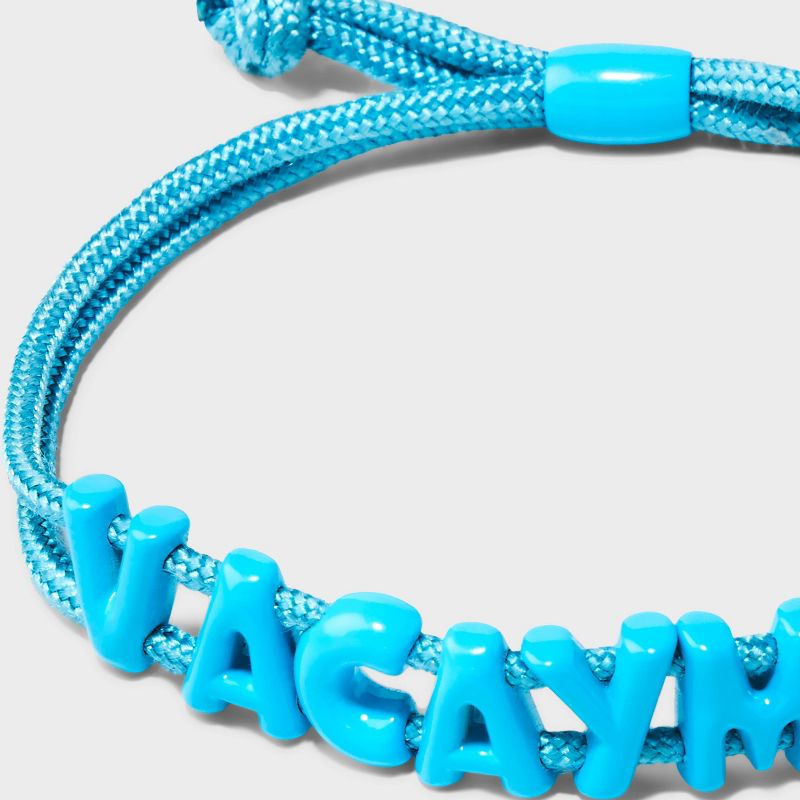 SUGARFIX by BaubleBar Vacay Mode Pull-Tie Bracelet - Blue, 4 of 5