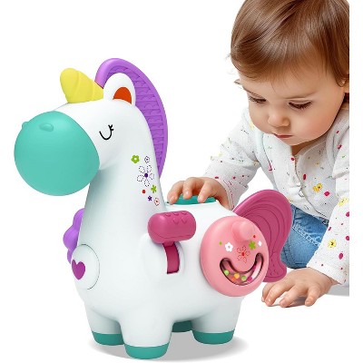 iPlay, iLearn Baby Unicorn Activity Cube, Infant Busy Cube Montessori Toy for 1 Year Old